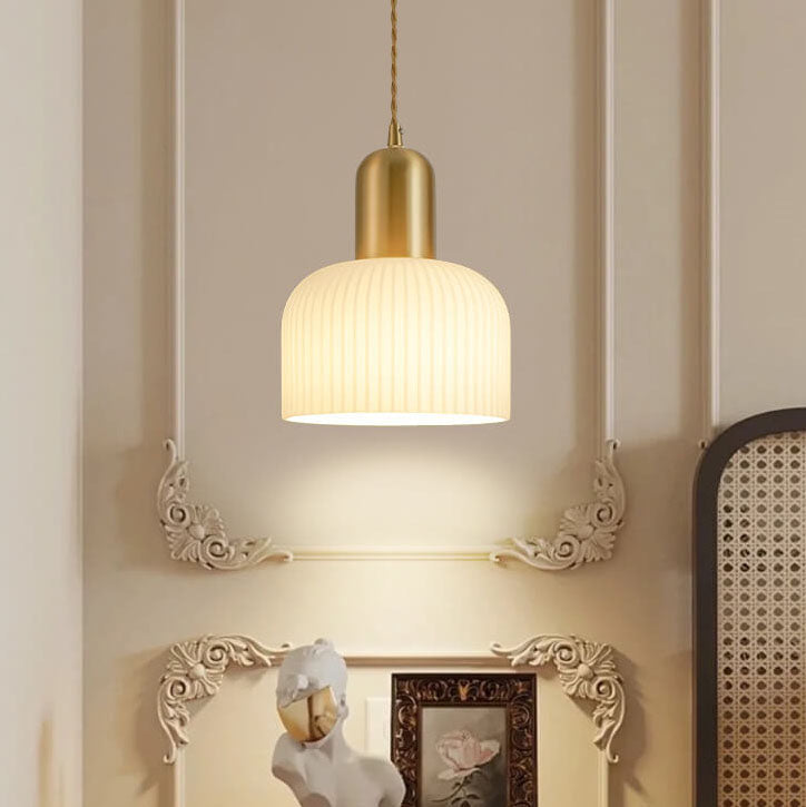 Wabi-Sabi Semi-circle Pendant Light