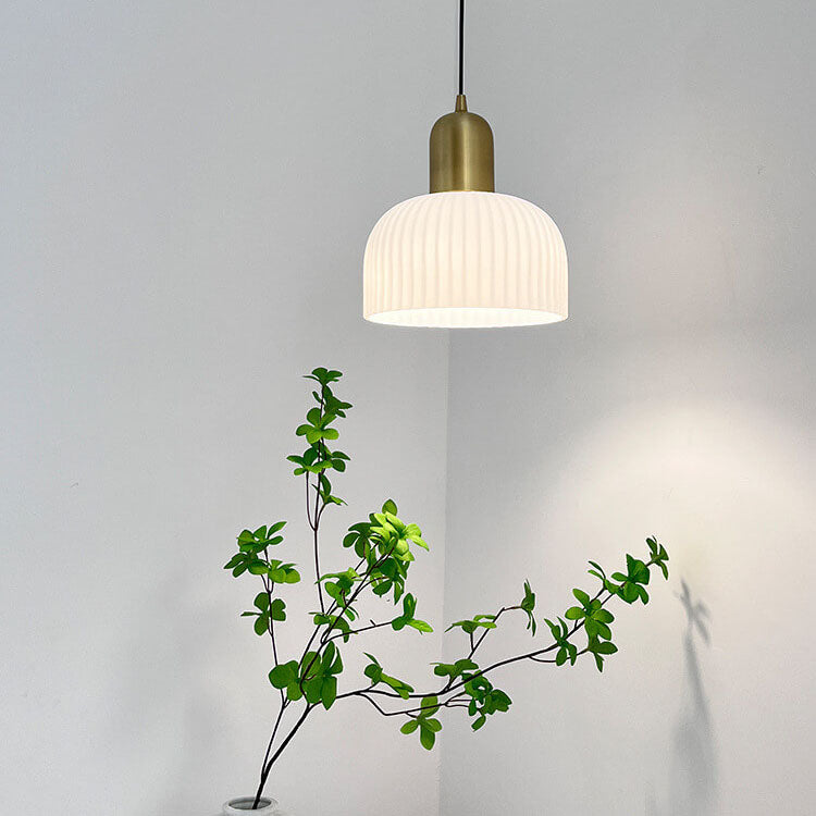 Wabi-Sabi Semi-circle Pendant Light