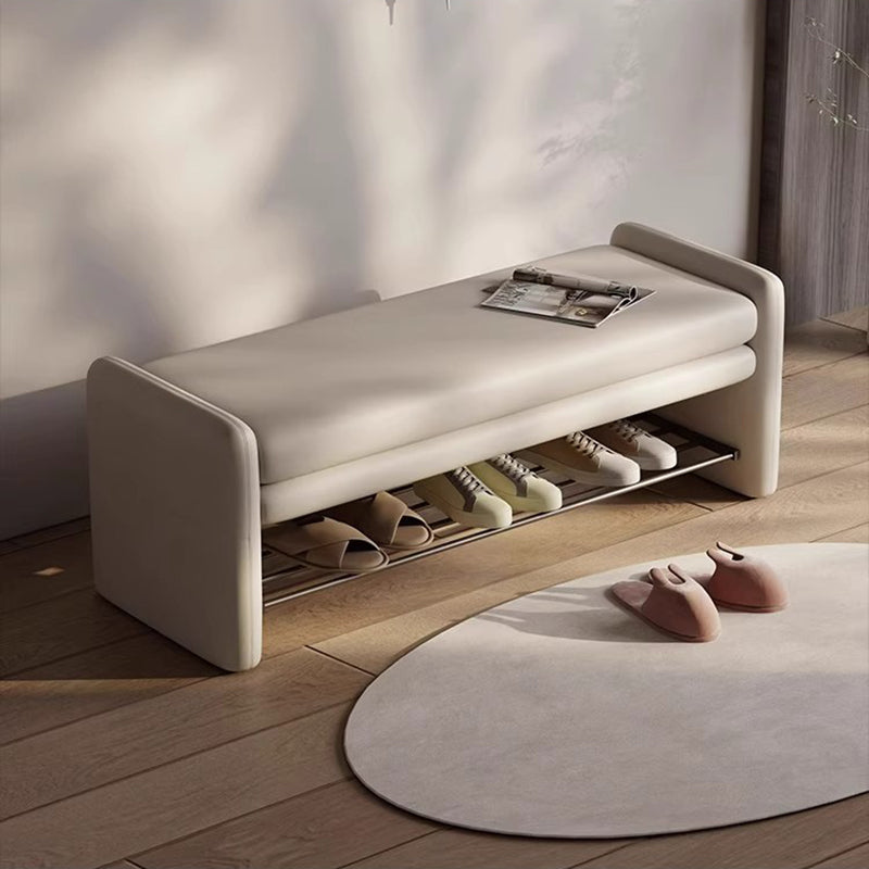 Modern Round Shoe Bench