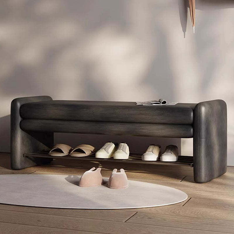 Modern Round Shoe Bench