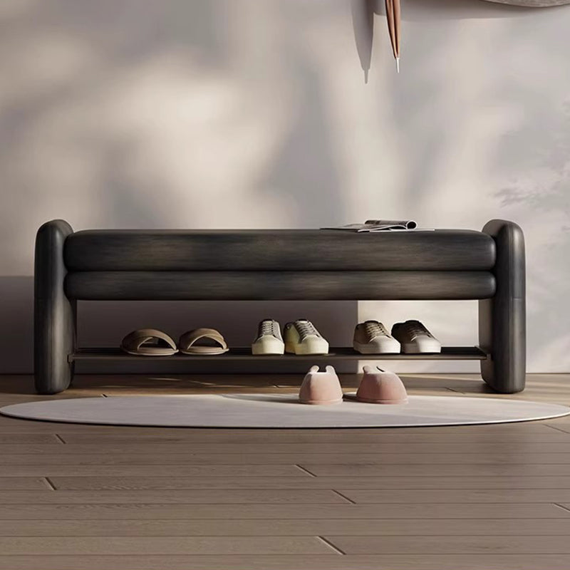 Modern Round Shoe Bench