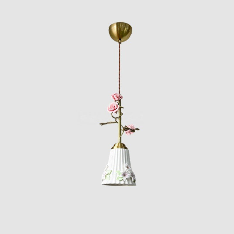 Traditional Floral Pendant Light