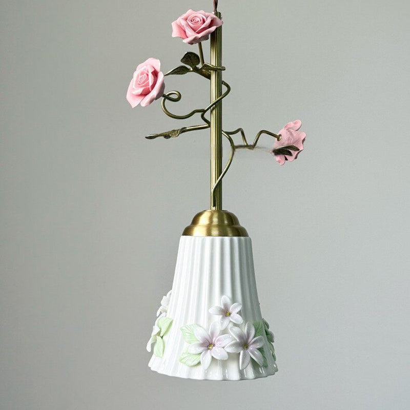 Traditional Floral Pendant Light