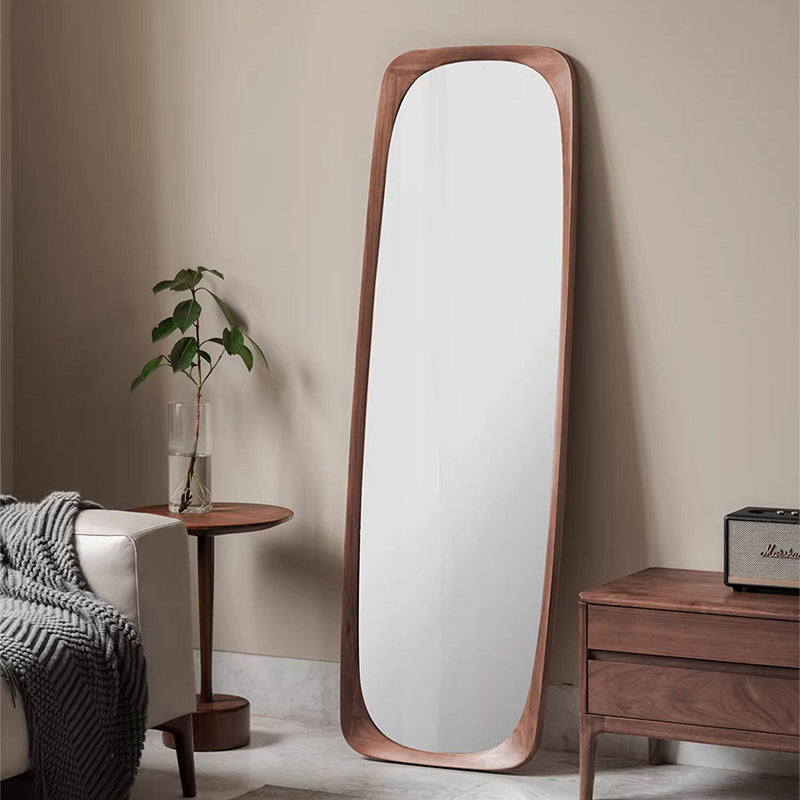 Contemporary Round Floor Mirror