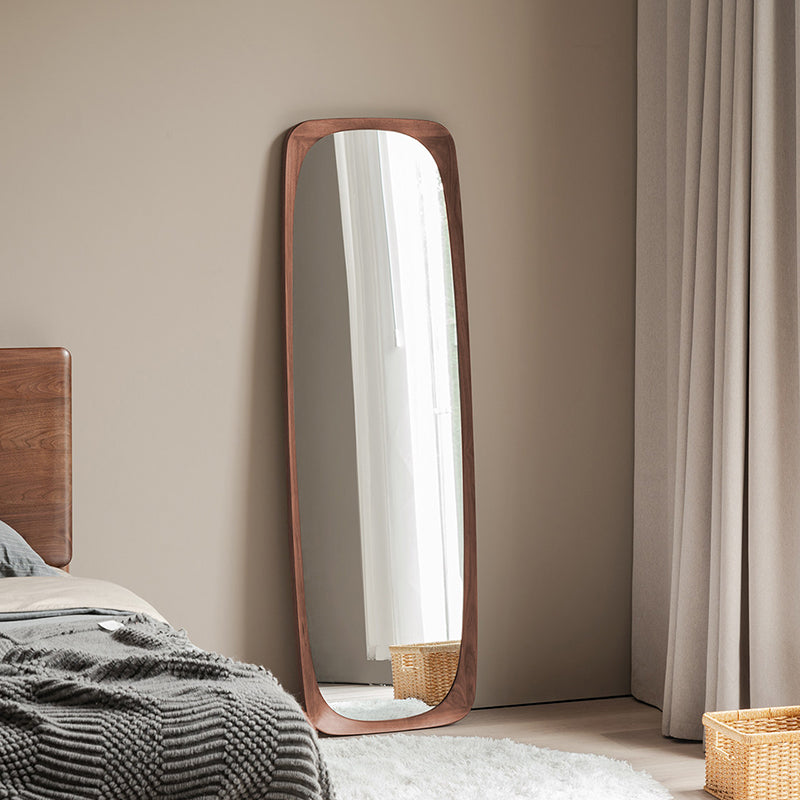 Contemporary Round Floor Mirror