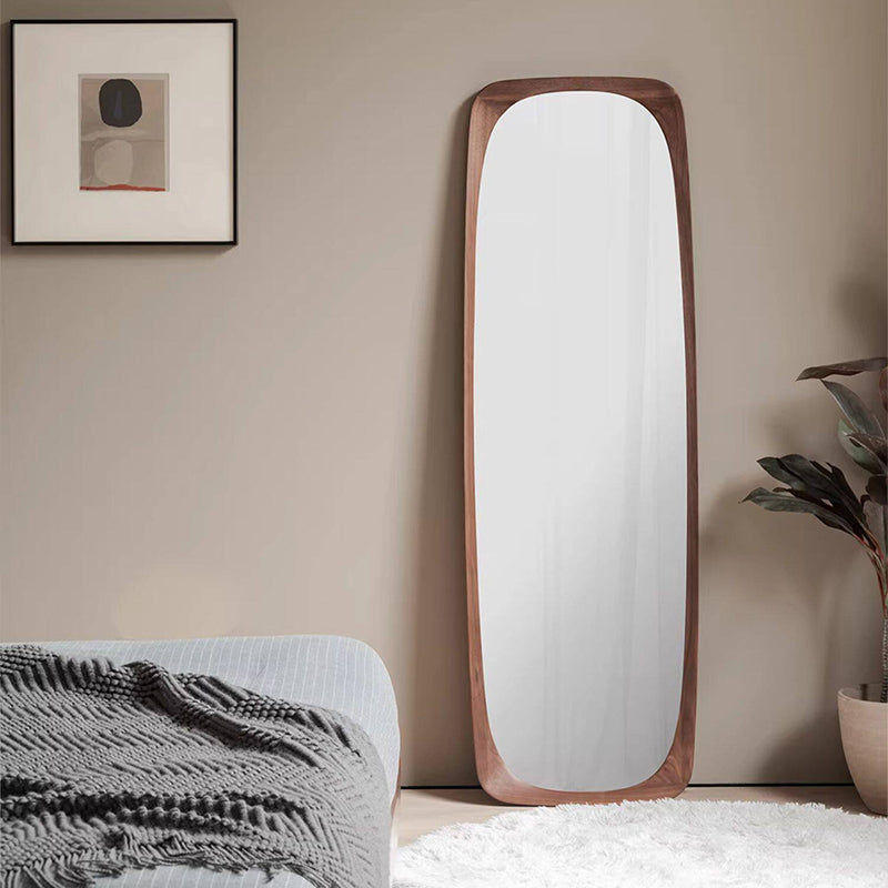 Contemporary Round Floor Mirror