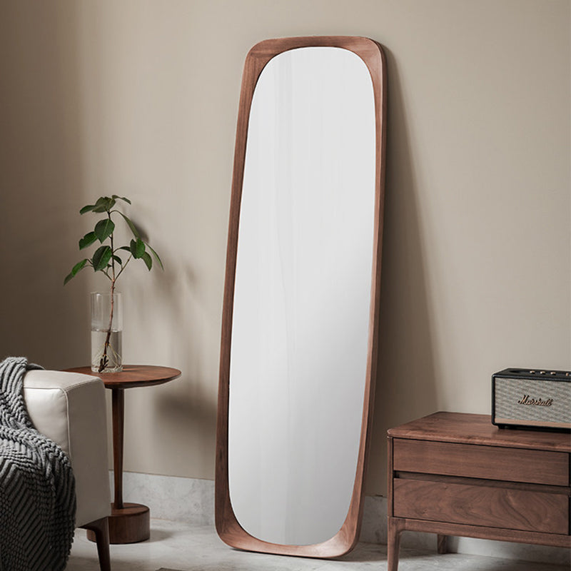 Contemporary Round Floor Mirror