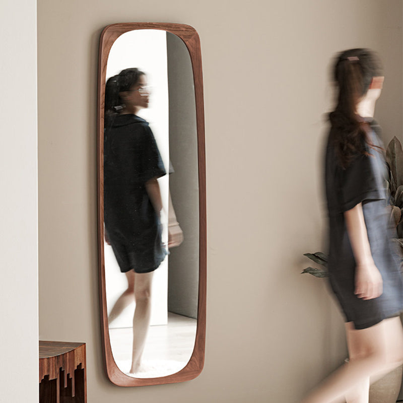 Contemporary Round Floor Mirror