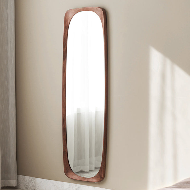 Contemporary Round Floor Mirror