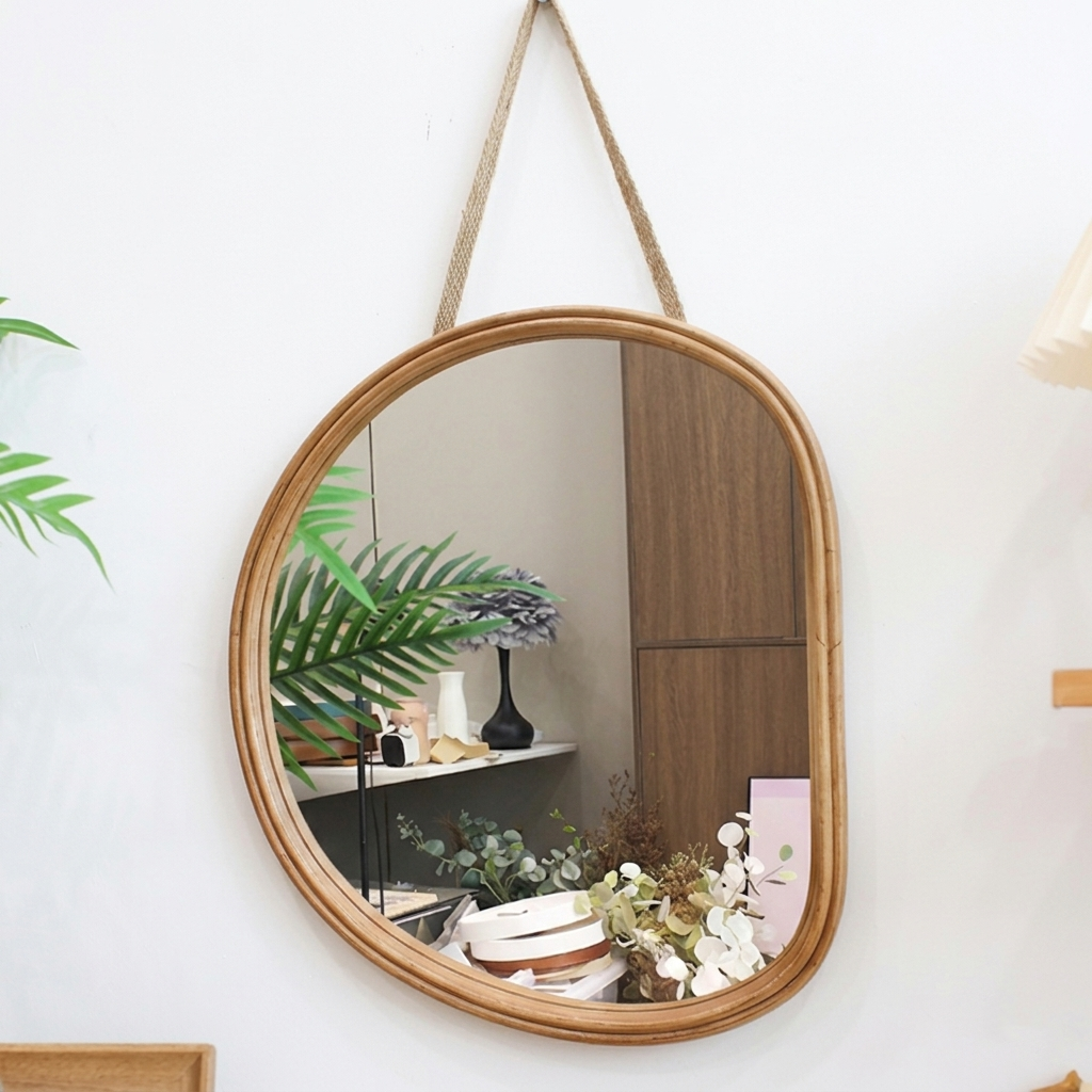 Contemporary Oval Wall Mirror