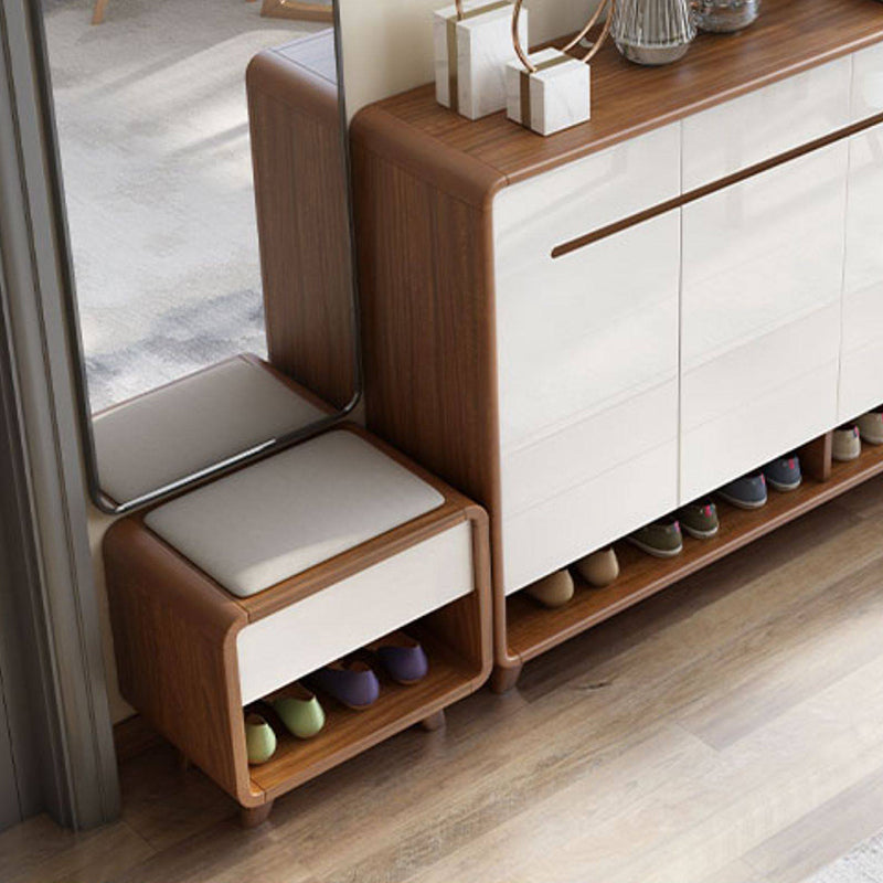 Contemporary Rectangular Shoe Bench