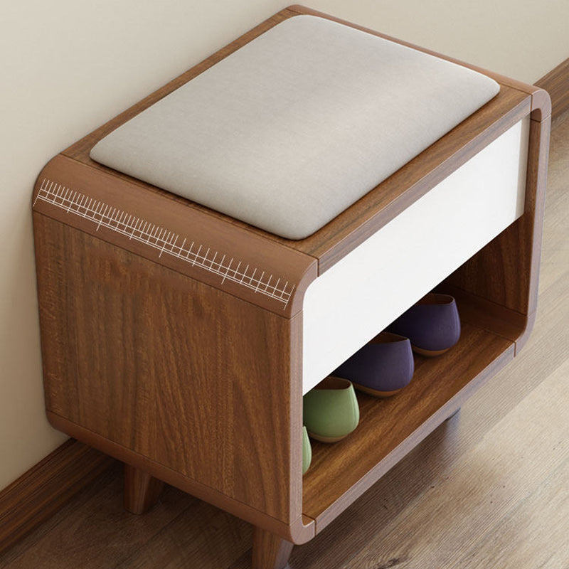 Contemporary Rectangular Shoe Bench
