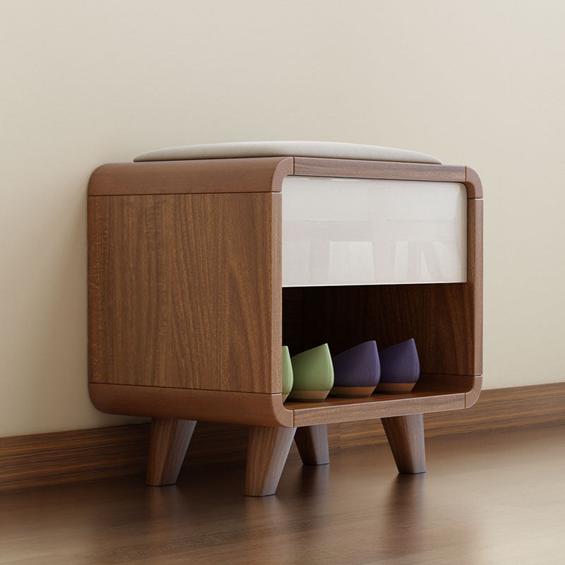 Contemporary Rectangular Shoe Bench