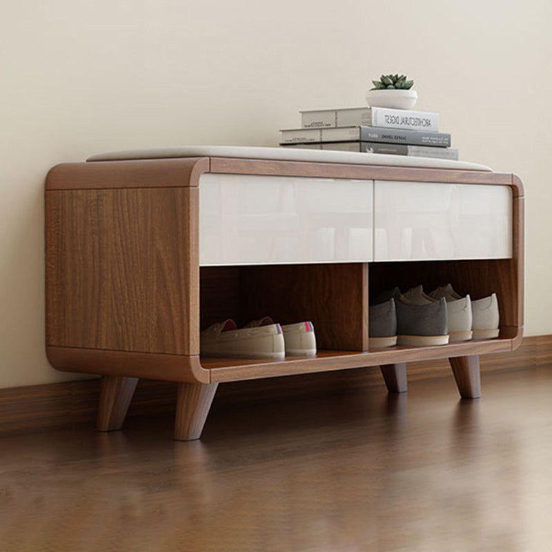 Contemporary Rectangular Shoe Bench