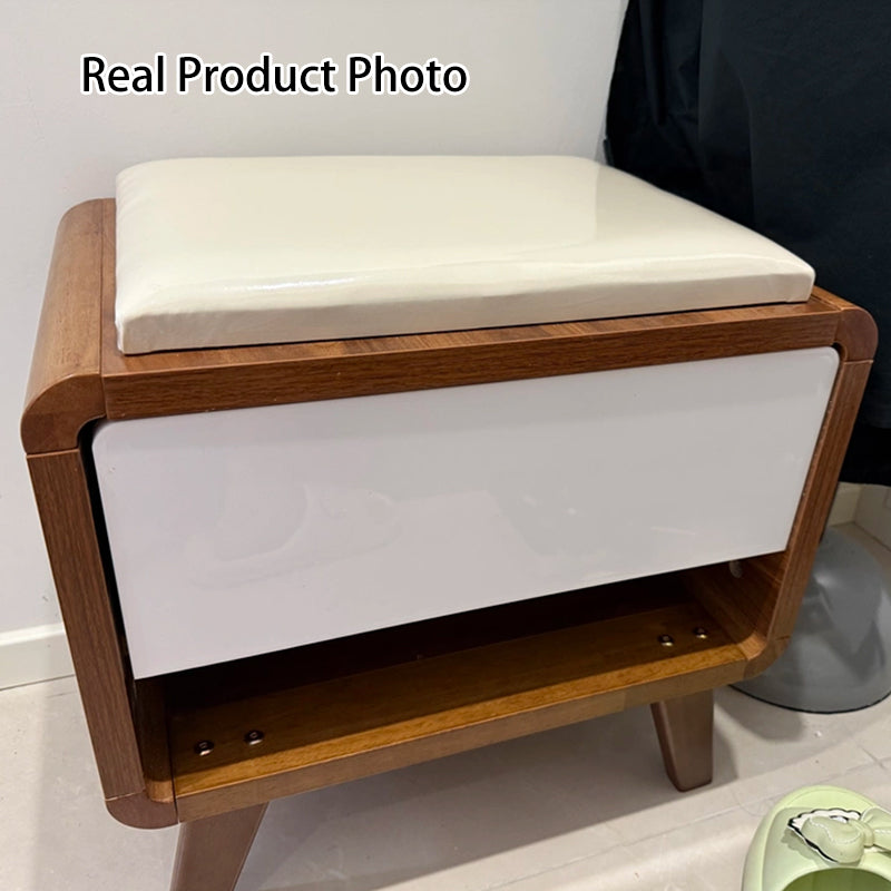 Contemporary Rectangular Shoe Bench
