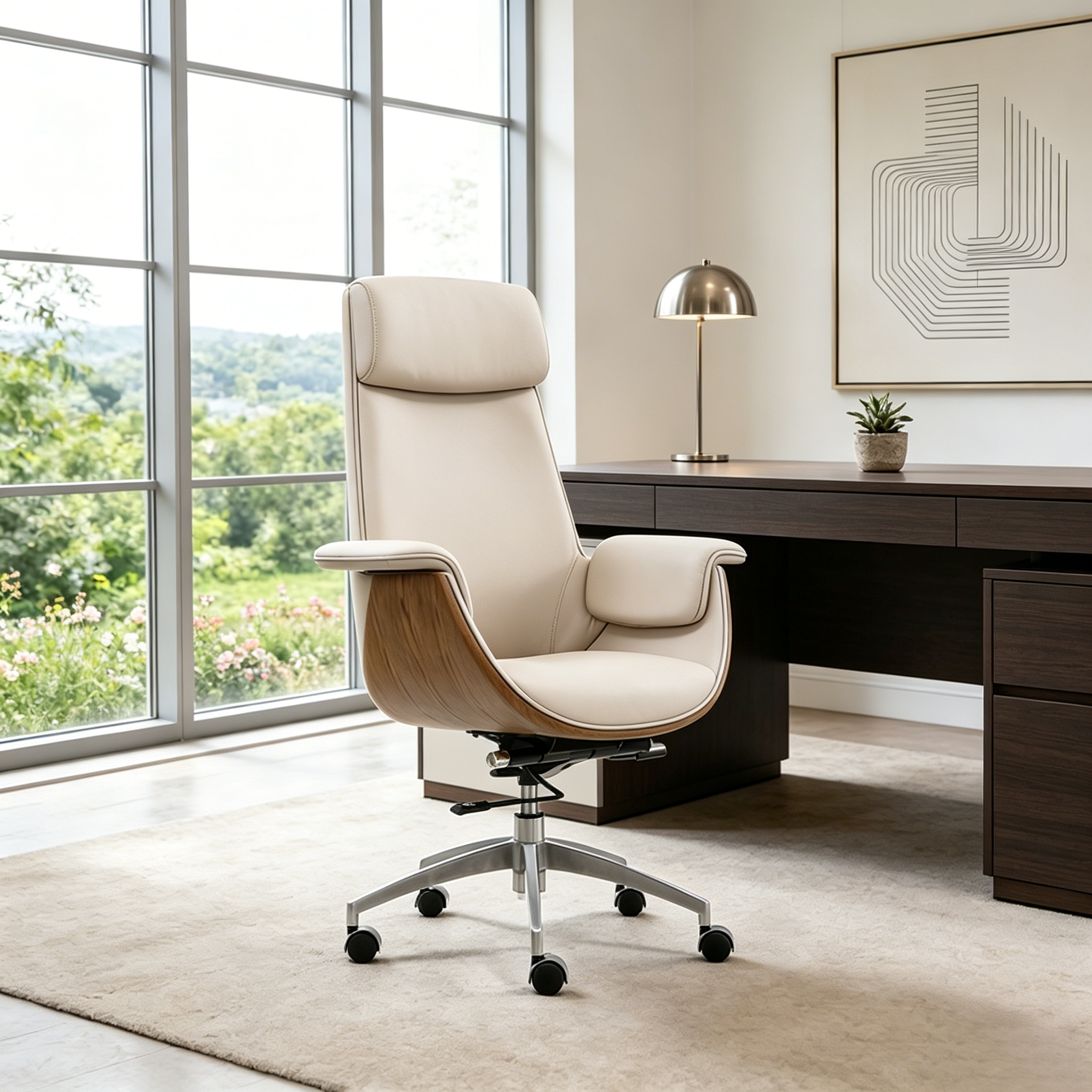 Modern Curved Desk Chair
