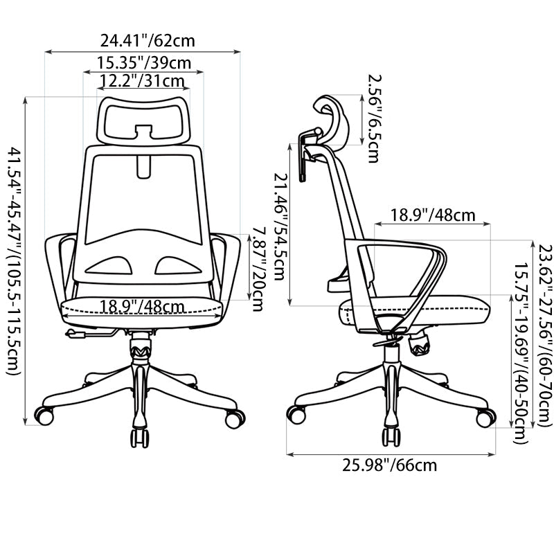 Modern Rectangular Desk Chair