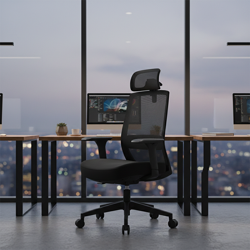 Minimalist High-Back Desk Chair