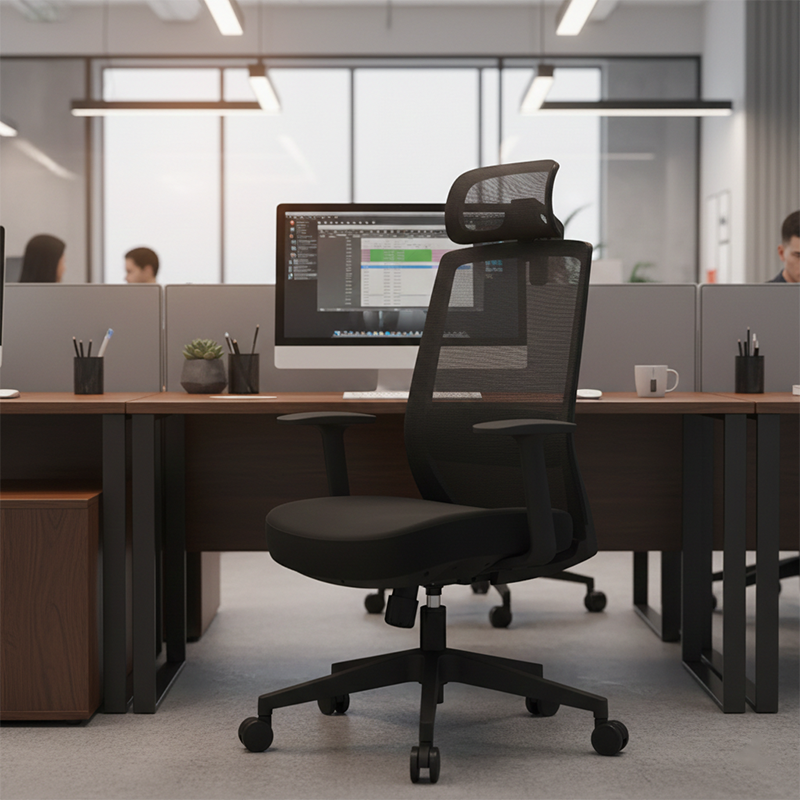 Minimalist High-Back Desk Chair