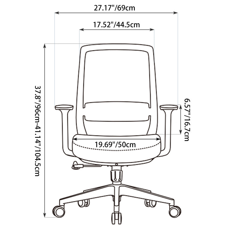 Minimalist Mid-Back Desk Chair