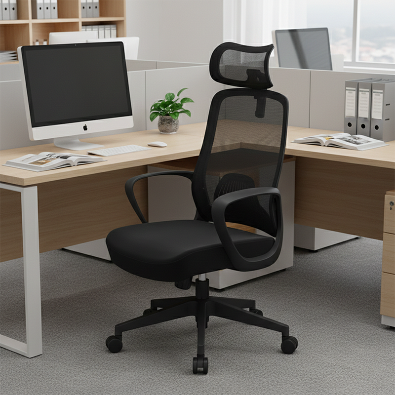Minimalist High-Back Desk Chair