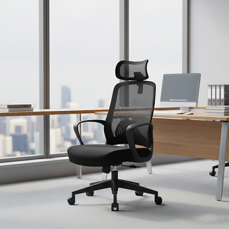Minimalist High-Back Desk Chair