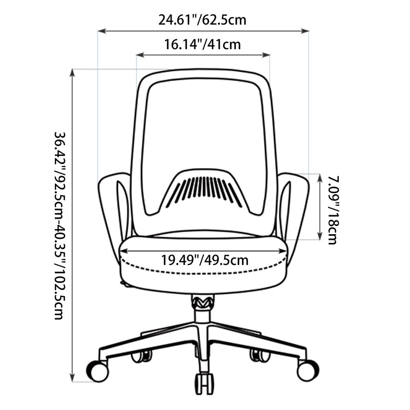 Minimalist Mid-Back Desk Chair