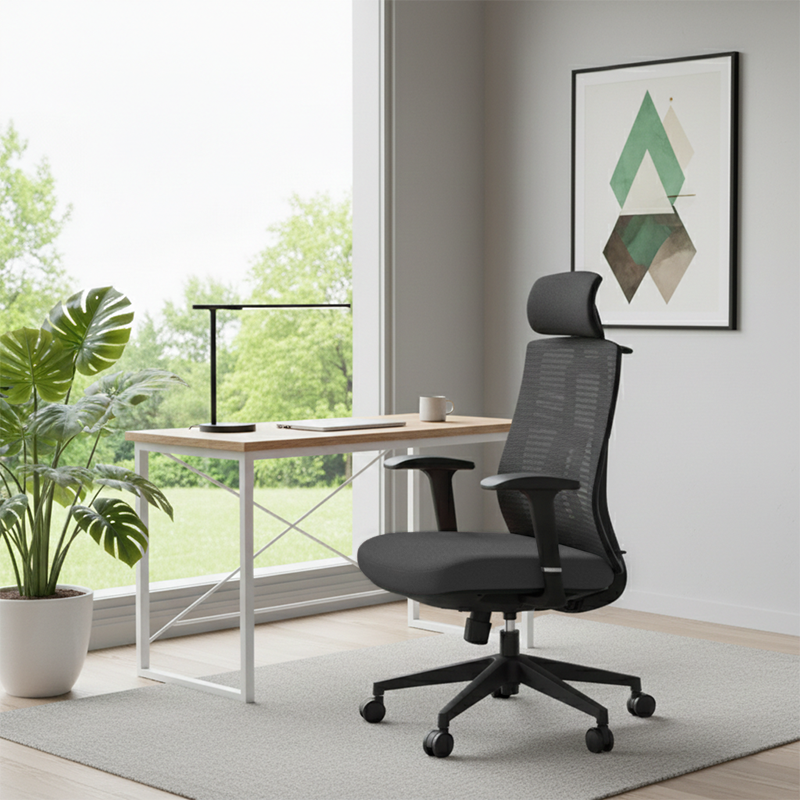Minimalist High-Back Desk Chair