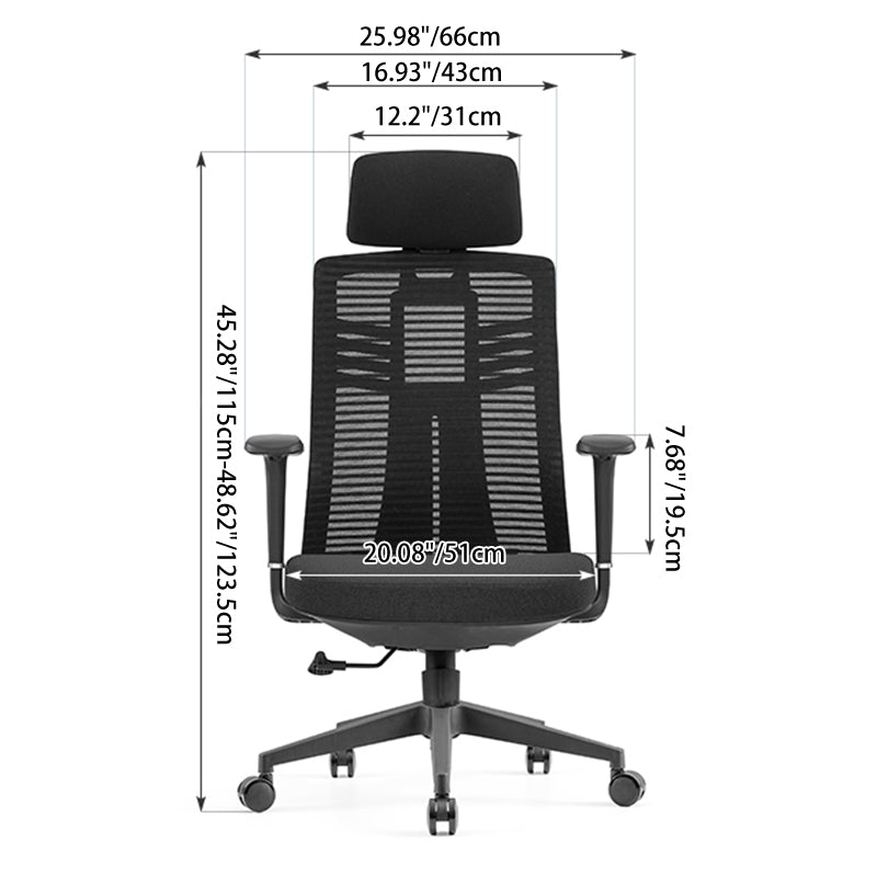 Minimalist High-Back Desk Chair