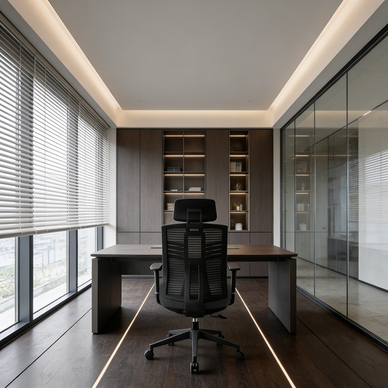 Minimalist High-Back Desk Chair