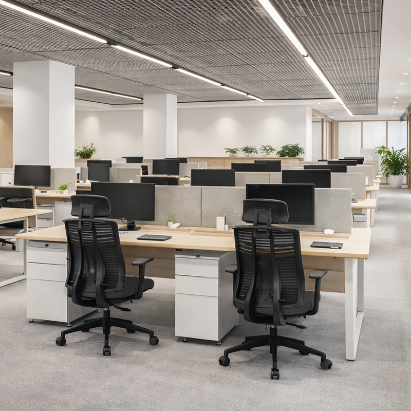 Minimalist High-Back Desk Chair