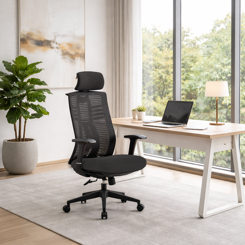 Minimalist High-Back Desk Chair