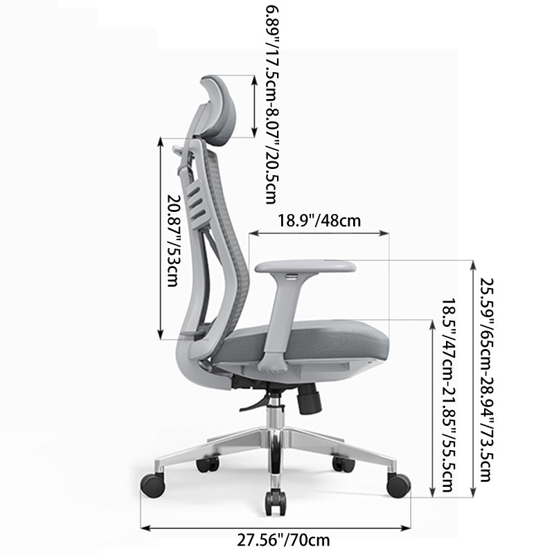 Minimalist High-Back Desk Chair