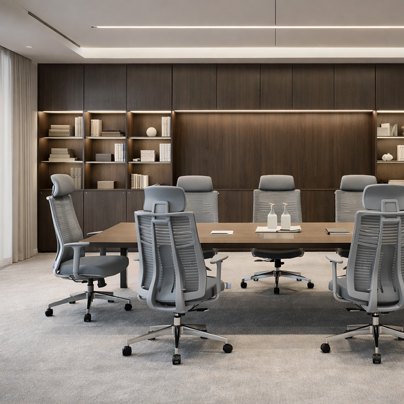Minimalist High-Back Desk Chair