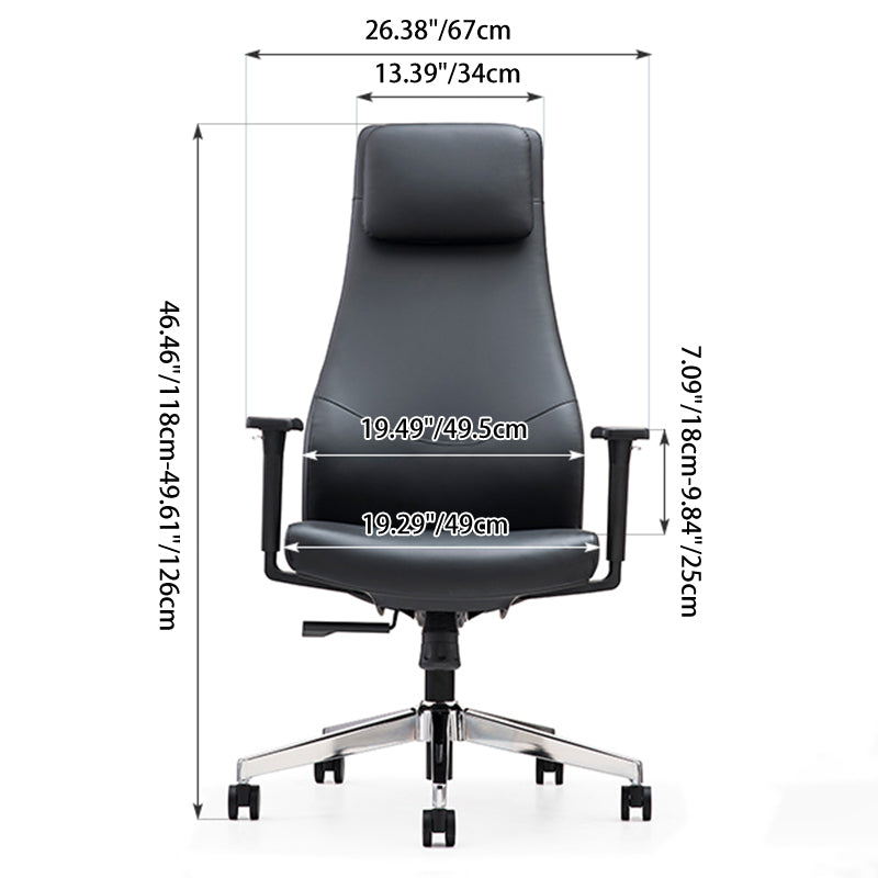 Minimalist High-Back Desk Chair