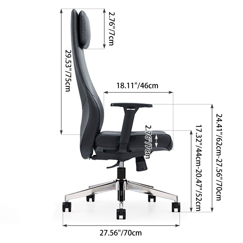 Minimalist High-Back Desk Chair