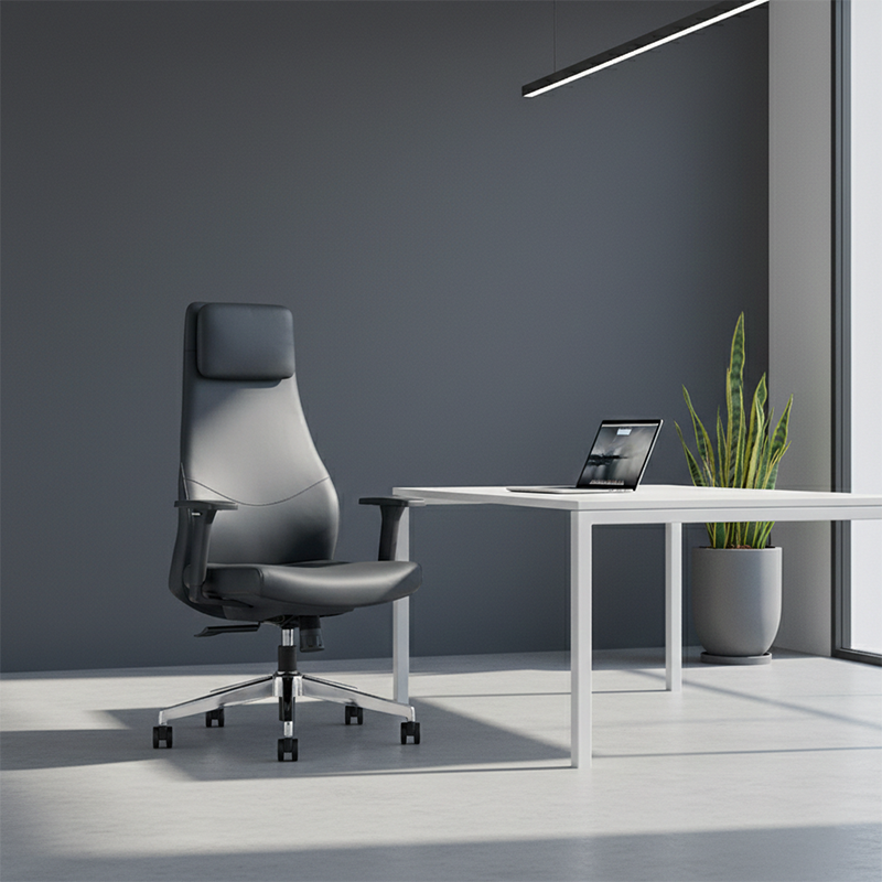 Minimalist High-Back Desk Chair