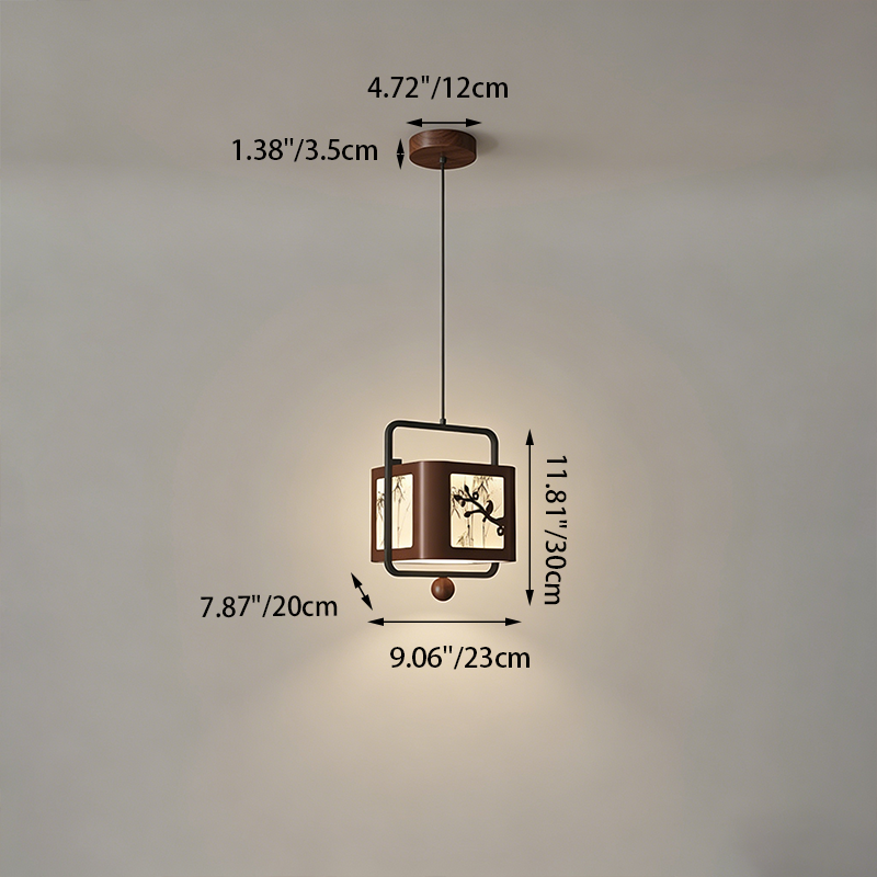 Traditional Square Pendant Light