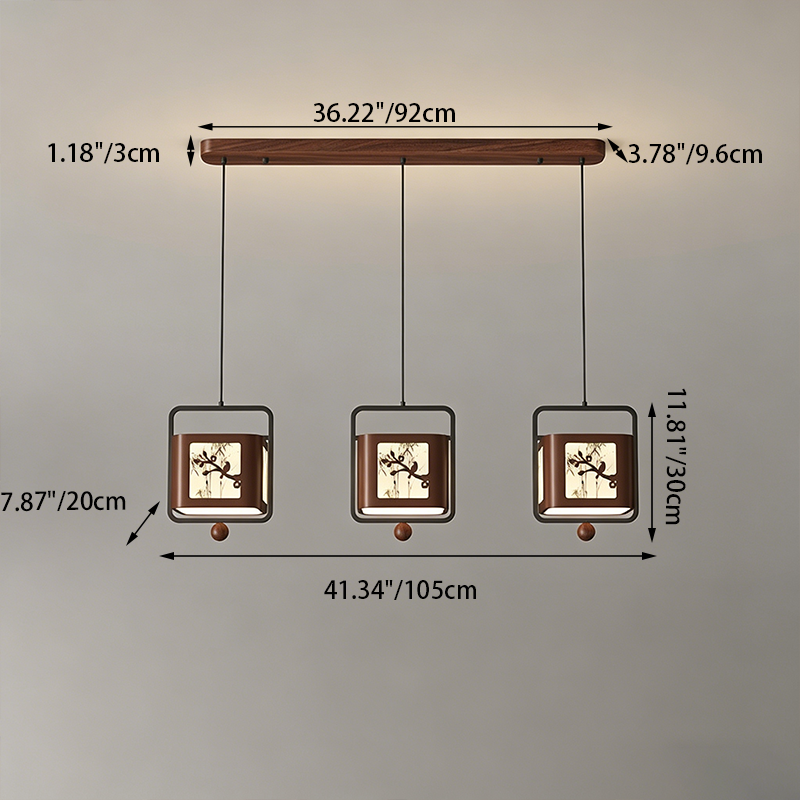 Traditional Square Pendant Light