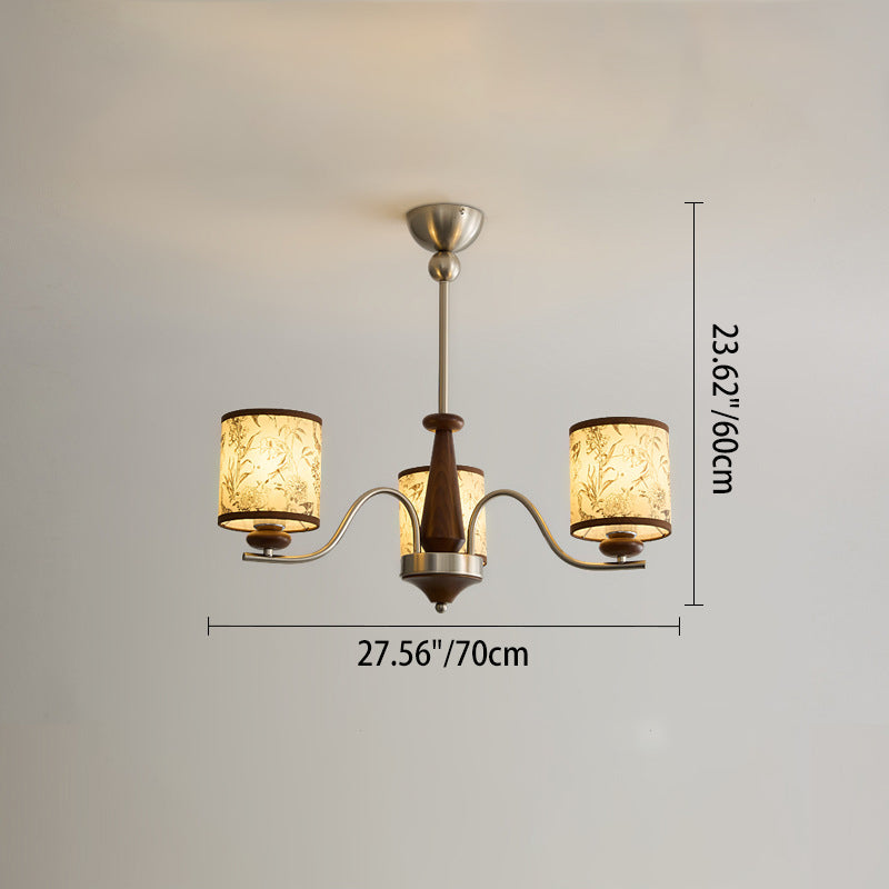 Contemporary Cylindrical Chandelier