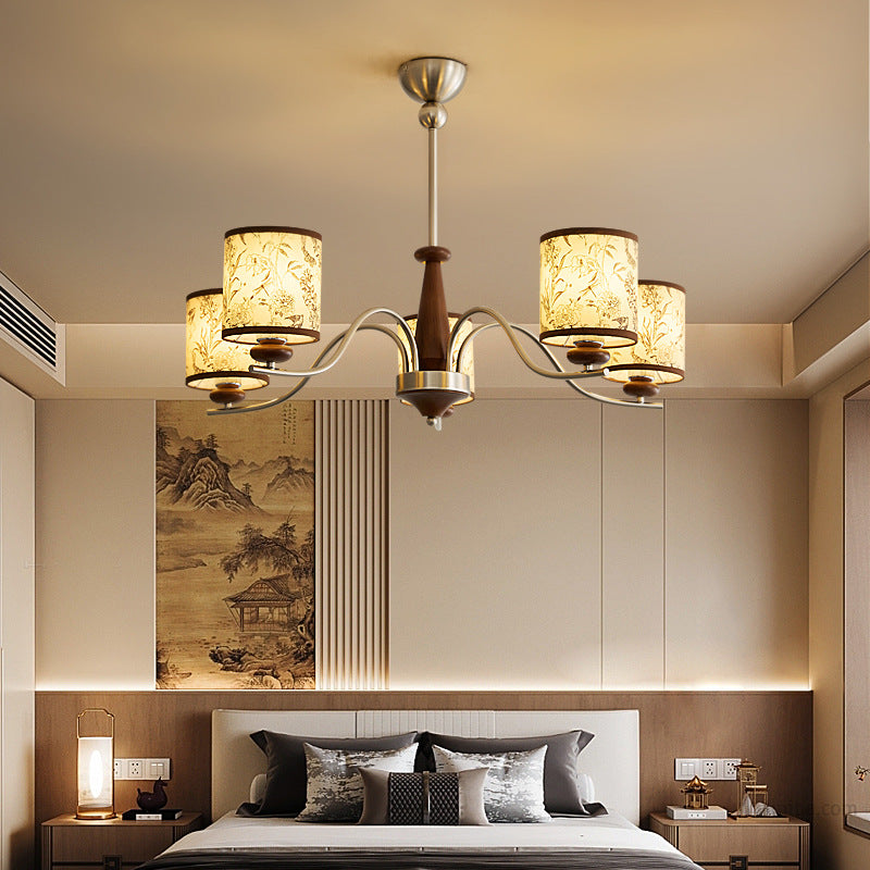 Contemporary Cylindrical Chandelier
