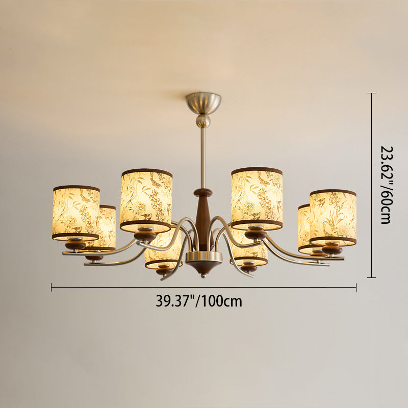 Contemporary Cylindrical Chandelier