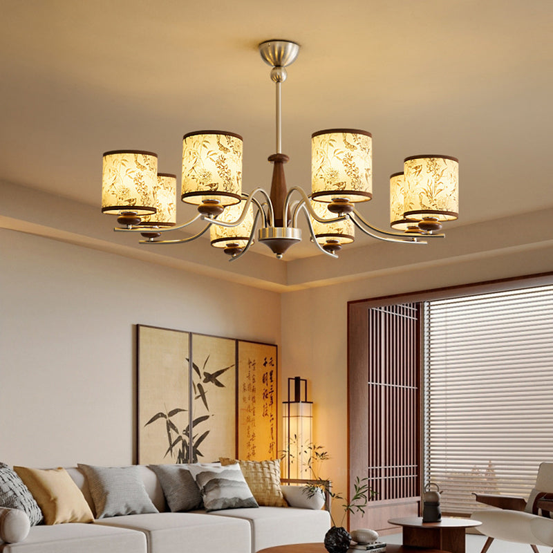 Contemporary Cylindrical Chandelier
