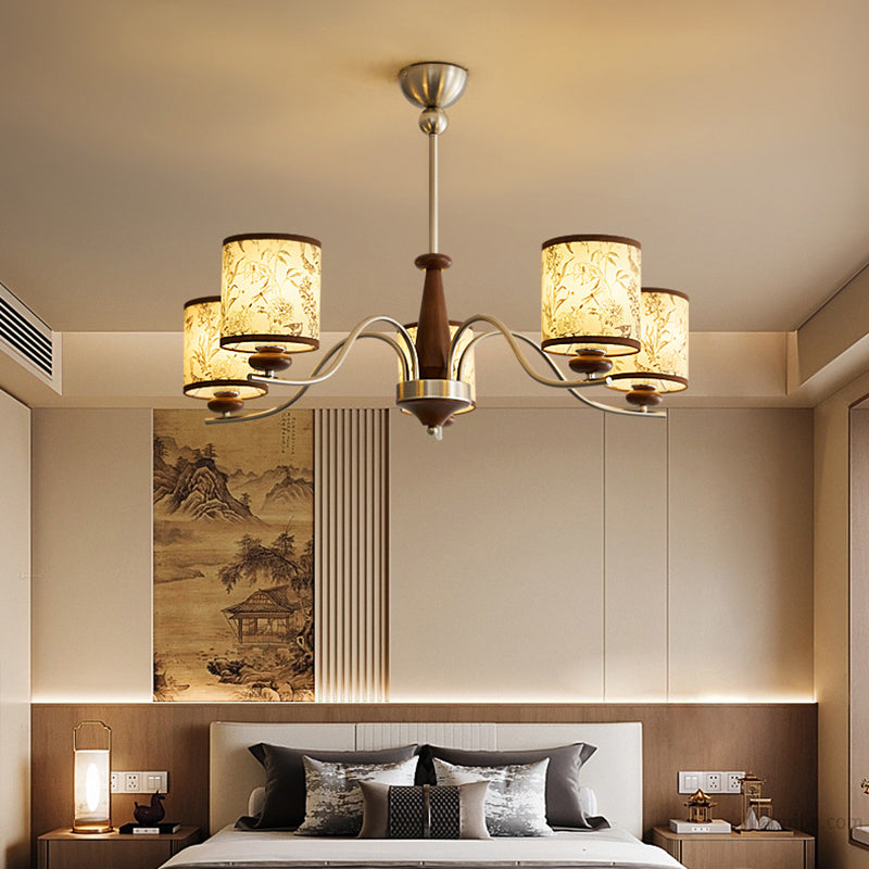 Contemporary Cylindrical Chandelier