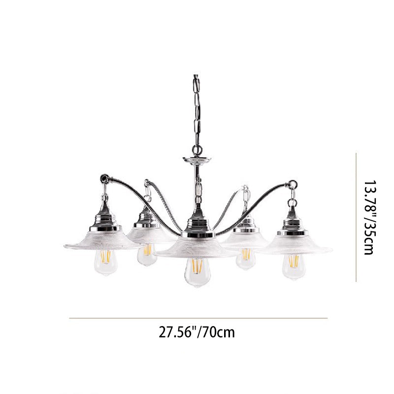 Contemporary Saucer Chandelier