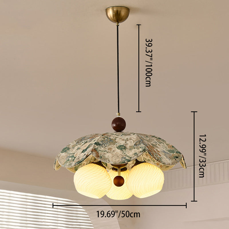 Traditional Flower Pendant Light