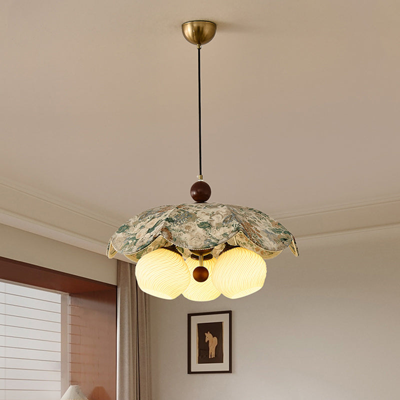 Traditional Flower Pendant Light