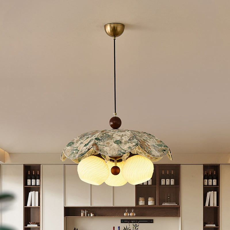 Traditional Flower Pendant Light