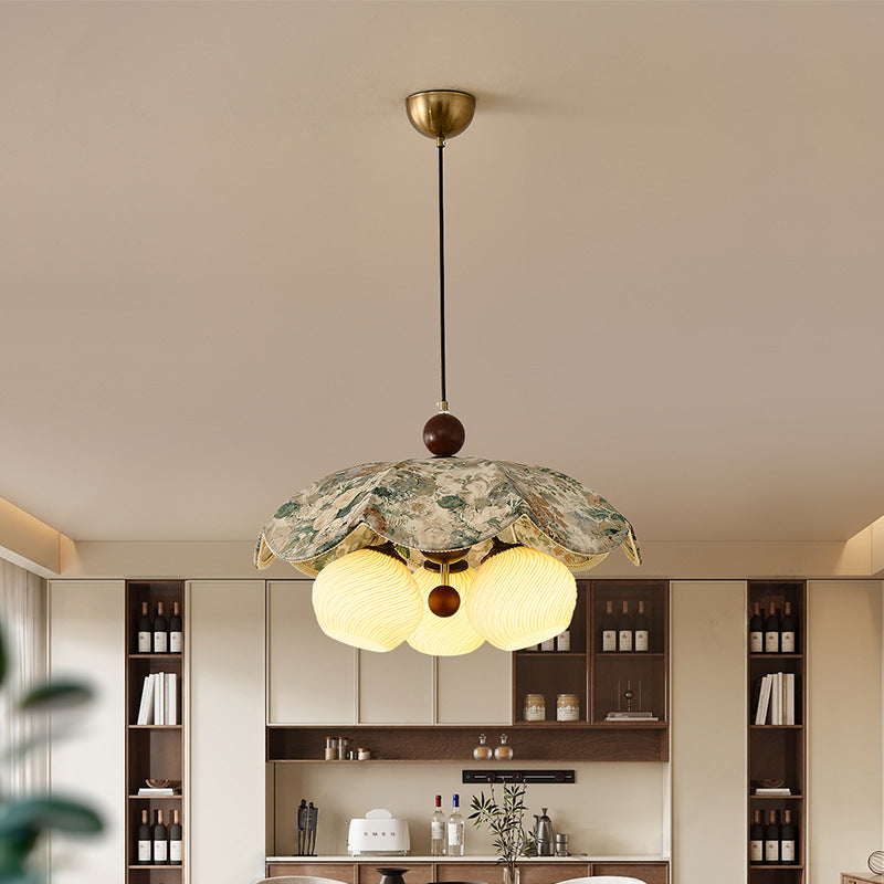 Traditional Flower Pendant Light