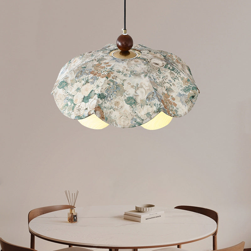 Traditional Flower Pendant Light